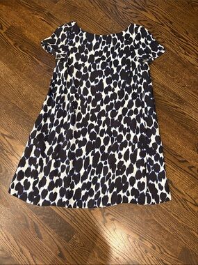 Kate Spade Black, White and Royal Blue Dress
